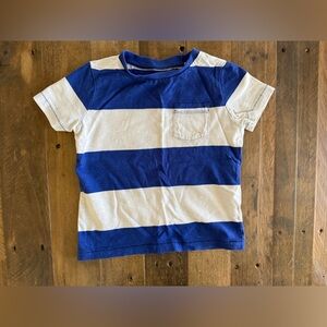 Mini Boden - Washed Slub T-shirt - Wisteria Blue/Ivory, 12-18m